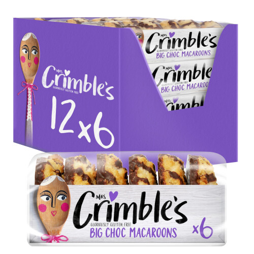 Mrs Crimble's 6 Large Chocolate Macaroons, 195g, Brown