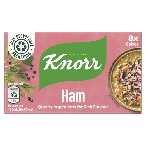 Knorr Knorr Ham Stock Cubes, 8 x 10g