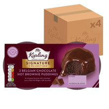 Mr Kipling Belgian Chocolate Hot Brownie Puddings, 210 g (4-Pack)