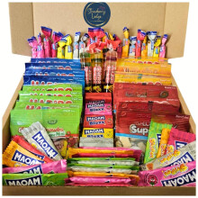 Maoam, Starmix, Tangfastics, Giant Strawberries, Supermix 70 Pieces Sweets Gift Box | Sour, Fizzy, Chewy, Jelly & Gummy Sweets Multipack Sweets Hampe