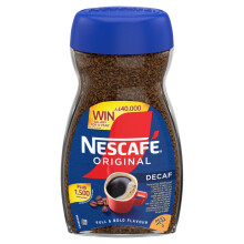 NESCAFÉ Original Decaf Instant Coffee 190g, Rich Aroma, Full and Bold Flavour (Pack of 1)