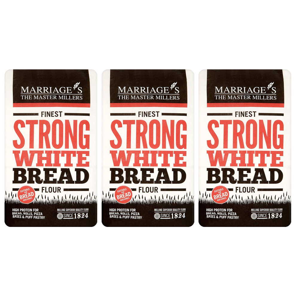 Hot Shot Tools Marriages Finest Strong White Bread Flour, 1.5Kg (Pack Of 3)
