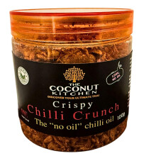 Crispy Chilli Crunch. Crispy chilli oil "without the oil". Made with garlic, oni