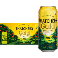Thatchers Gold - 10 x 440ml Cans, Smooth, Medium-Dry Apple Cider