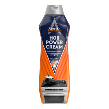Astonish Specialist Hob Cream Cleaner, for Tough Burnt on Stains, Protective Coat, Zesty Lemon Scent, 500ml