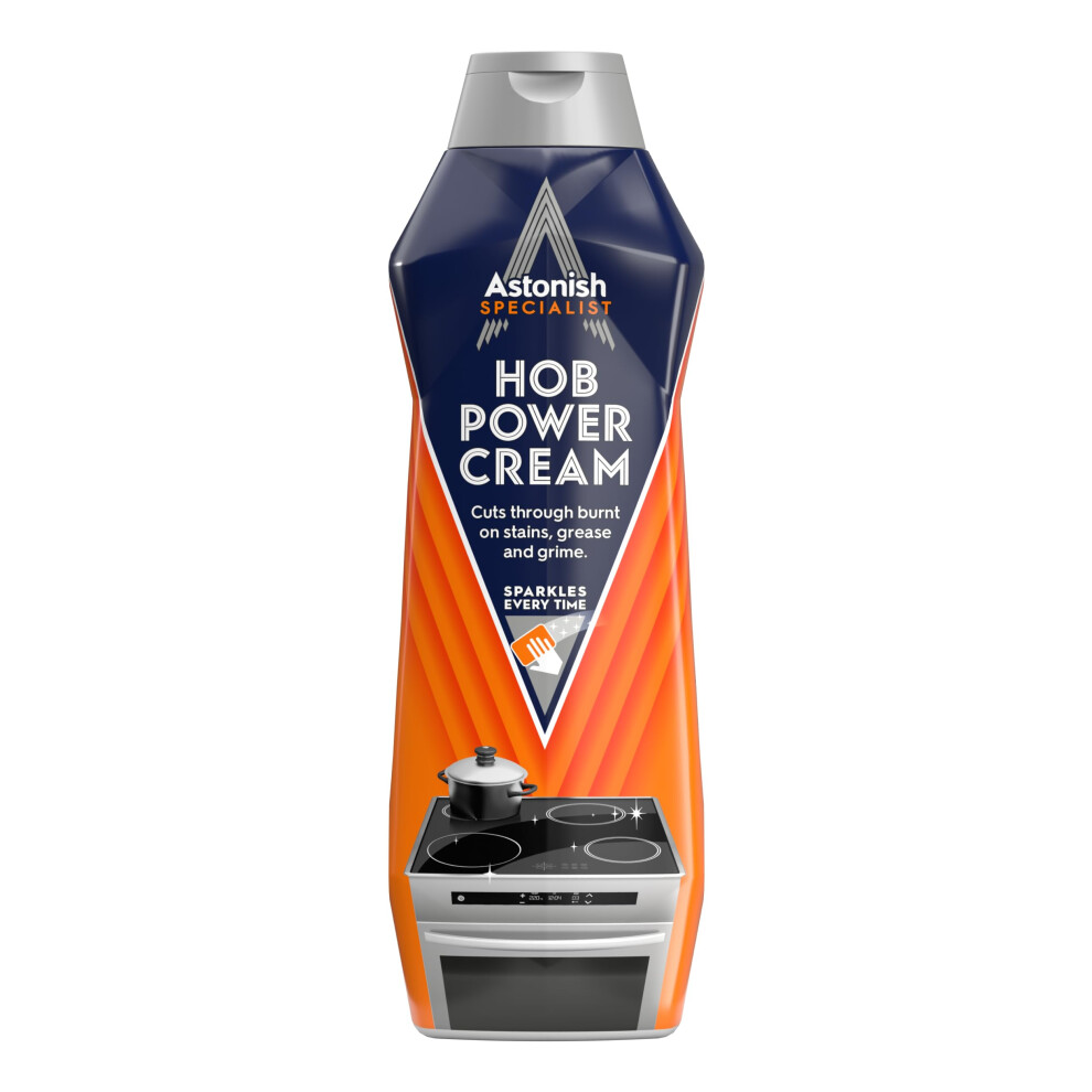 Photos - Floor Cleaner Astonish Specialist Hob Cream Cleaner, for Tough Burnt on Stains, Protective Coat, Zesty Lemon Scent, 500ml