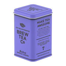 Brew Tea Co - Decaffeinated Tea - Ceylon Teabags in Classic Tin, Caffeine Alternative - Fruity & Earthy - 25 Proper Tea Bags