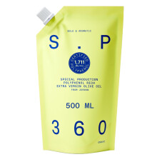 SP360 Arbequina “Ultra” High Polyphenol Extra Virgin Olive Oil – 500ml Refill Pouch | Cold Pressed, Single-Origin | Jordanian Family Farm | Awar
