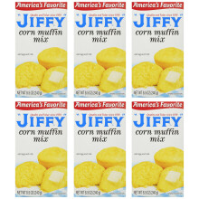 Jiffy Corn Muffin Mix - Make Corn Bread Quick and Easy, 240 g (6-Pack)