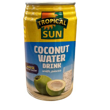 Tropical Sun Coconut Water with bits 330 ml (pack of 12)