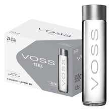 VOSS Still Water, Pack of 24 x 375ml VOSS Original Glass Bottles, Natural Mineral Water