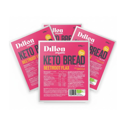 Dillon Organic Beetroot Flax Keto Bread | Gluten - 3, UPF Free