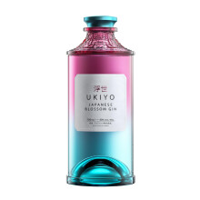 UKIYO Blossom | Japanese | Craft | Gin | Floral | Cherry Blossom, Yuzu and Sakura | Distilled with 5 native Japanese botanicals | 40% ABV | 70 cl