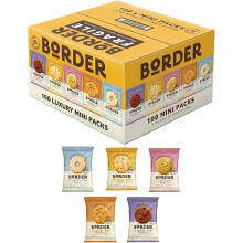 Borders Mini Pack Assorted Biscuits (5 Variety) 100 x 2 Bisc (1 Box)