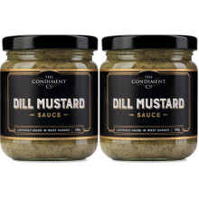 The Condiment Company Sauce, Dill Mustard, 190 Gram (Pack of 2)