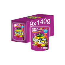 Rowntree's Randoms Juicers Sweets Sharing Bags, 9 x 140g