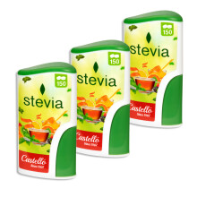 Castello since 1907 Stevia Sweetener Tablets - Pack of 3 (450 Tablets) - Zero Calorie Sugar Substitute, Keto Friendly