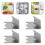 Fridge shelf hooks 4pcs universal for cooler freezer support clip 3