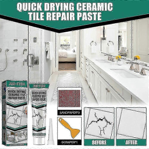 Crack sealant for ceramic tile and marble, 100ml fast-setting adhesive. 1