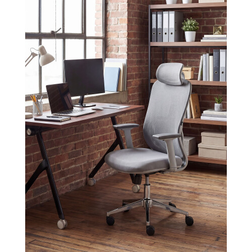 Beliani Office Chair ERVIONE Grey 1