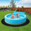 10ft Round Pool Liners – PunctureResistant Foldable Hot Tub Floor Mat, Black 10ft 2