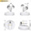 Mini LED Spotlights for Display, Wireless Indoor Lights with Remote Control 3