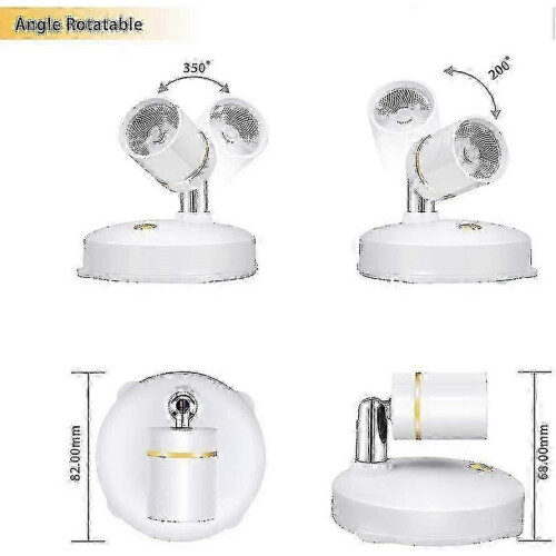 Mini LED Spotlights for Display, Wireless Indoor Lights with Remote Control 2