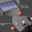 Decorative Wall Lamp for Garden with Solar Power and Hollow Pattern 2