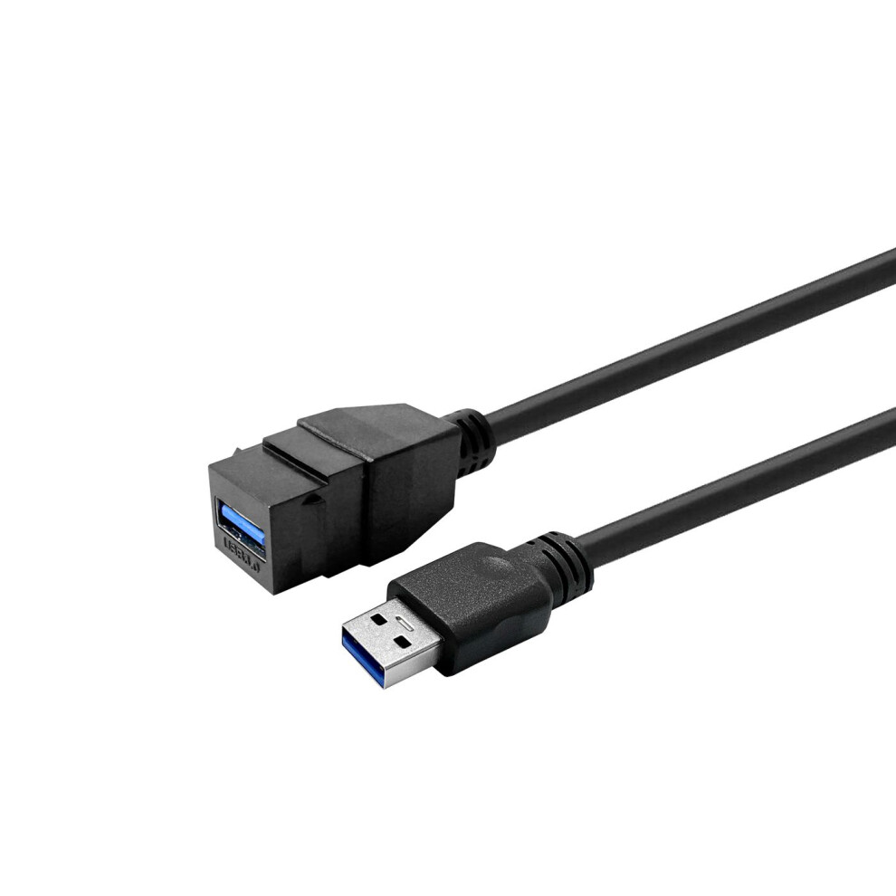 Vivolink Pro Keystone Usb3.0 A-Female To Usb3.0 A-Male 2M Black 5715063745236