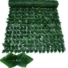 (Colorful Grape, 50x500cm) Leaf Fence Ivy Privacy Screen Balcony Privacy Garden Leaves Fence Artificial Hedge Apple Leaf Outdoor Fence Decoration