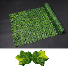 (Colorful Maple Leaf, 50x400cm) Leaf Fence Ivy Privacy Screen Balcony Privacy Garden Leaves Fence Artificial Hedge Apple Leaf Outdoor Fence Decoration