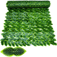 (Colorful Green Dill, 50x300cm) Leaf Fence Ivy Privacy Screen Balcony Privacy Garden Leaves Fence Artificial Hedge Apple Leaf Outdoor Fence Decoration