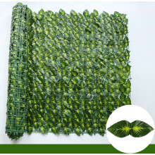 (Colorful Sage, 50x200cm) Leaf Fence Ivy Privacy Screen Balcony Privacy Garden Leaves Fence Artificial Hedge Apple Leaf Outdoor Fence Decoration
