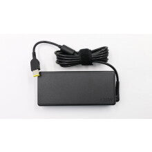 Lenovo 135W AC adapter for ThinkPad devices input 100-240V slim-tip charging port compact design.