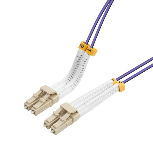 Lanview Bendable LC-LC Multimode fibre cable duplex 1m OM4 LSZH