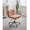 Beliani Desk Chair CATLIN Boucle Peach Pink 2