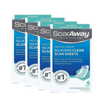 (4 box) 1-5X Scar Away Silicone Scar Sticker, Suitable for Scars