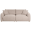 Beliani Sofa 3 Seater JUBEK Boucle Beige 4