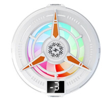 Magnetic Semiconductor Phone Cooler RGB Lights Digital DisplayCooling Fan Freeze Radiator for Gaming Tablet Streaming