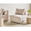 Beliani 1-Seat Section AXEBO Beige Boucle 2