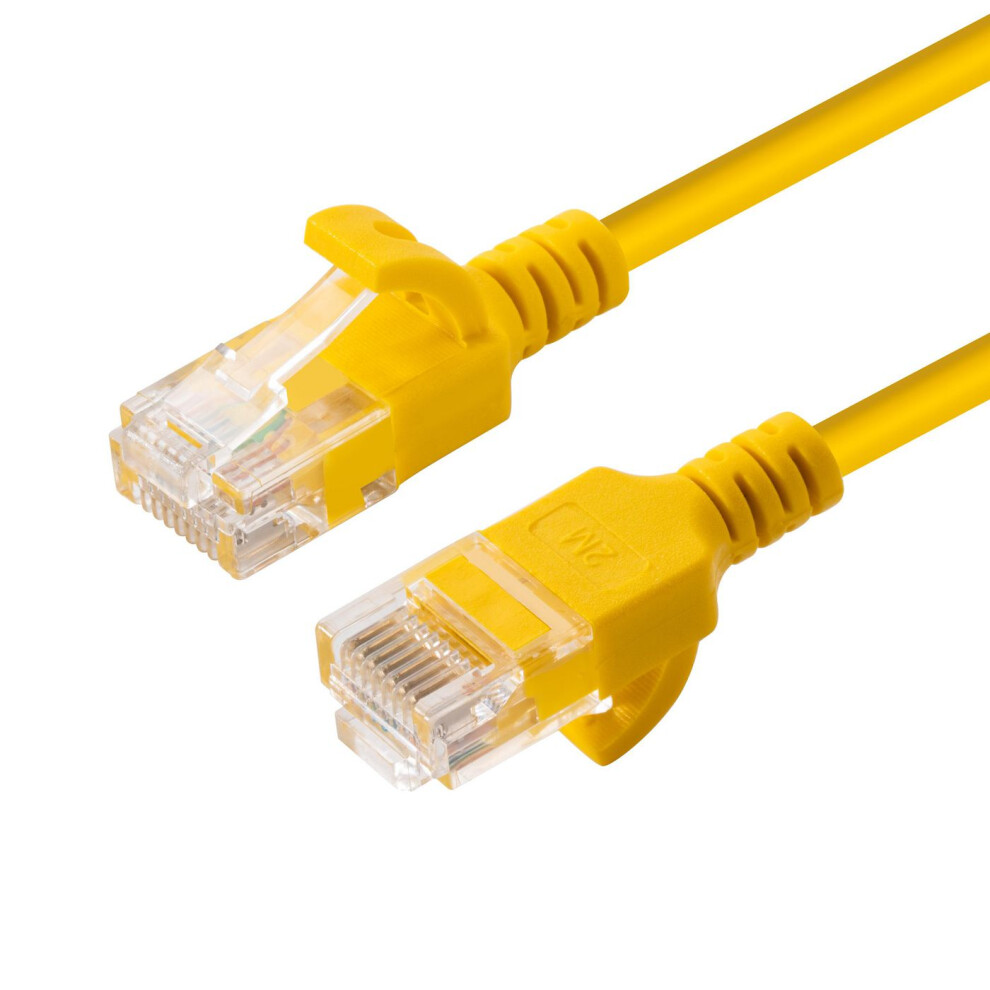 Microconnect Cat6a U/Utp Slim Network Cable 3M Yellow 5704174044598