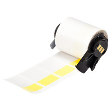 Brady Self-Laminating Vinyl Wrap Around Labels for M610 25.4 mm (W) x 38.1 mm (H) 3.99 - 8.1 mm (D) Yellow Transparent