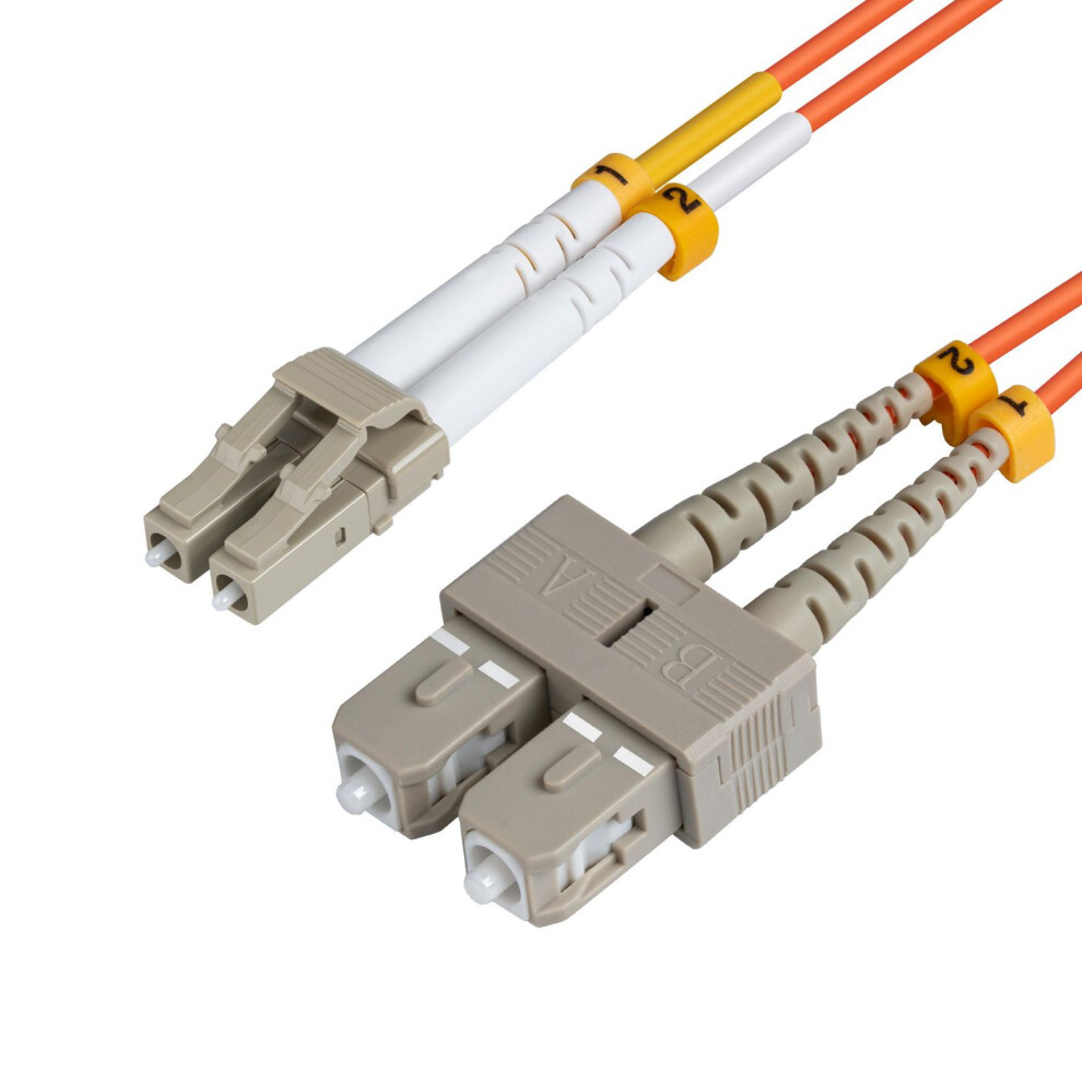 Microconnect Optical Fibre Cable Lc-Sc Multimode Duplex Om2 (Orange) 2M Orange 5712505075609
