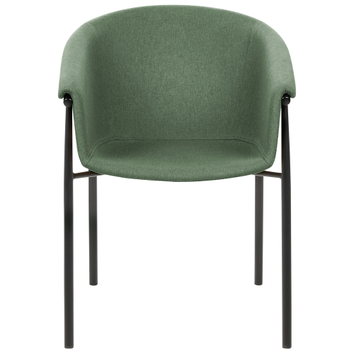 Beliani Set of 2 Dining Chairs AMES Dark Green 2