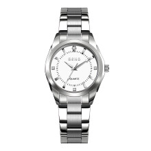(Steel color white surface) Ladies Quartz Movement Waterproof Wristwatch