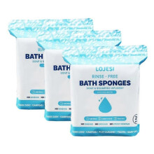 (75pcs) Disposable Rinse Free Bathing Wipes - 25 Pack - All-in-1 Single Use Shower Wipes, Simply Dampen, Lather, and Dry Without Shampoo or Rinsing