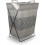 Foldable Laundry Basket Metal Frame Hamper UK 1