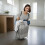 Foldable Laundry Basket Metal Frame Hamper UK 4