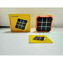 (Orange) 3 in 1 Tic Tac Toe Board Game Children Electronic Toy Gifts Crosses Game Memory Training Portable Travel Games for Kids Adult