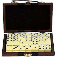 Domino game | Small Format Dominoes Game with Carrying Case